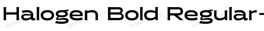 Halogen Bold Regular字体转换